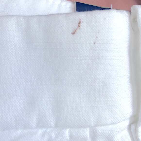 Abercrombie & Fitch White Twill Shorts Size 28 A & F - Picture 7 of 9